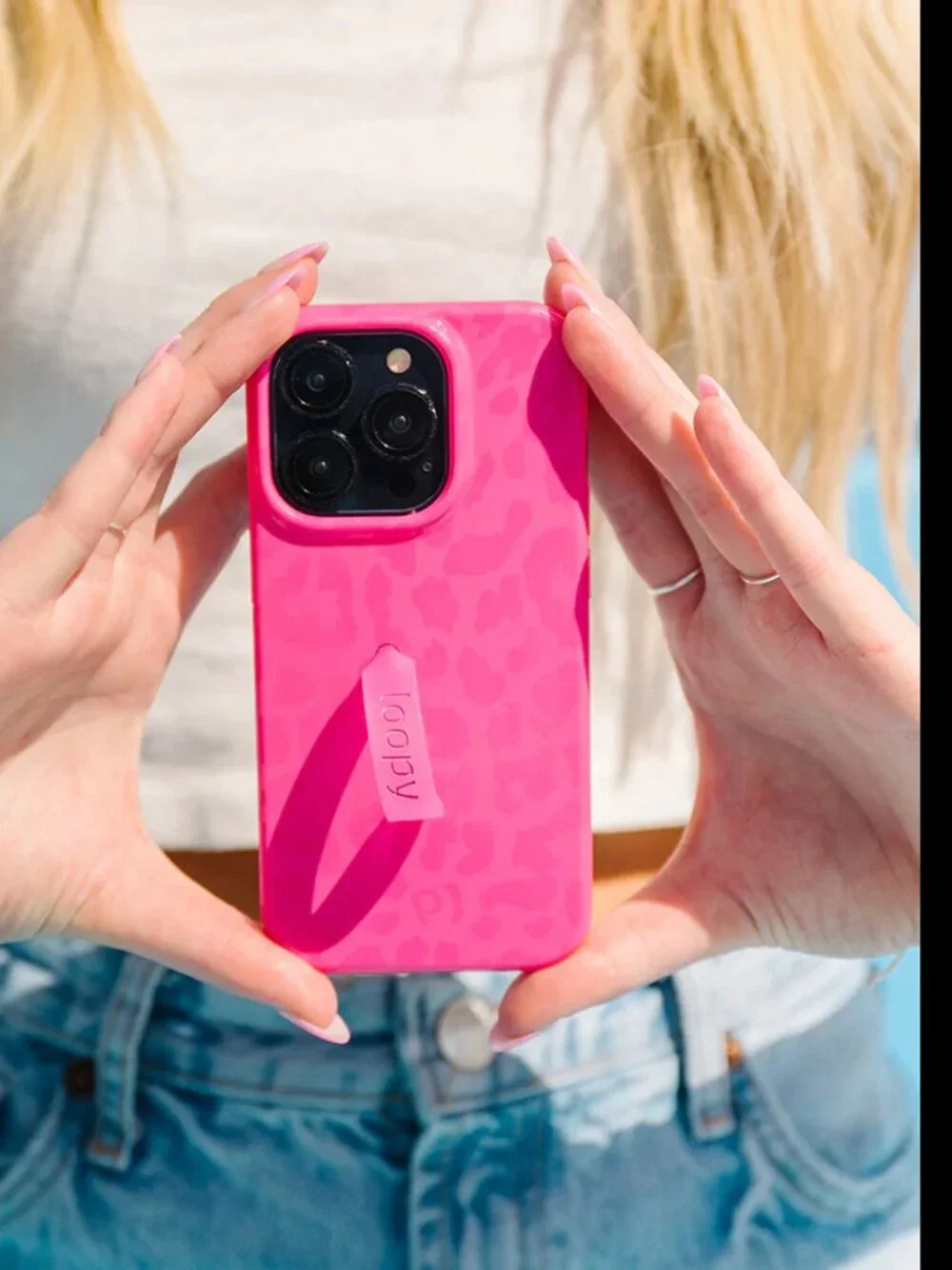 Loopy Hot Pink Leopard Iphone Case